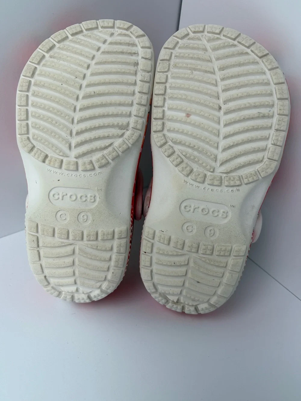 Crocs X Hello Kitty Sandals Slip On‎ Clogs Red & White Toddler C9
